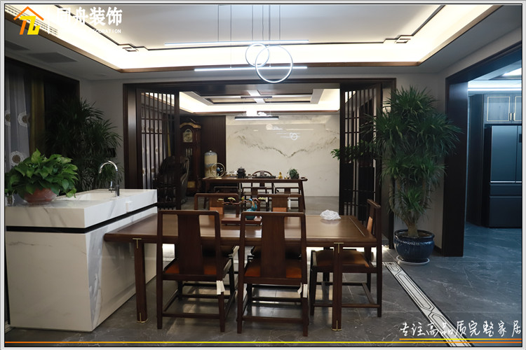 萊蕪綠葉島中式裝修完工實景